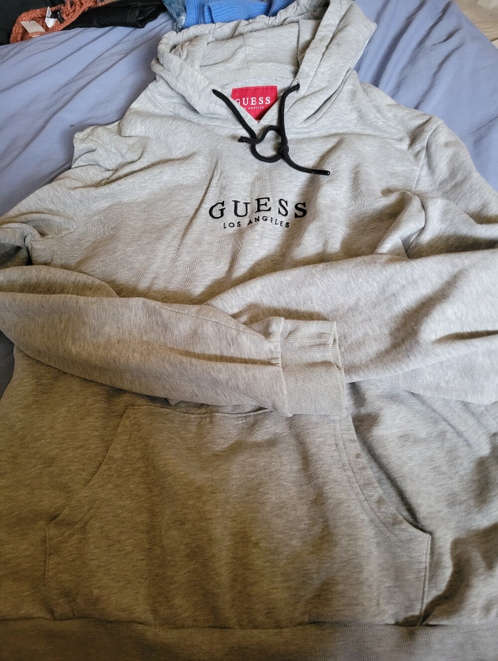 GUESS Women’s Light Gray Crewneck Hoodie